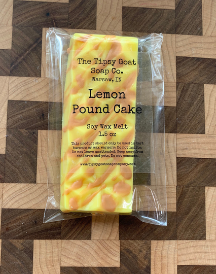 Lemon Pound Cake Soy Wax Melt Snap Bar