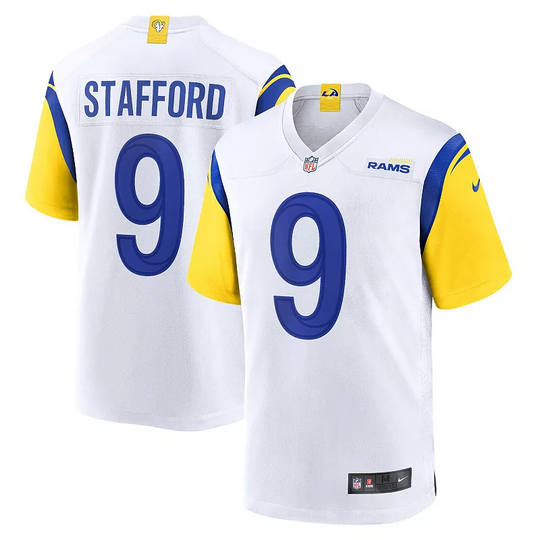 Men's Nike White Matthew Stafford Los Angeles Rams Alternate Game Jersey, Size: Medium