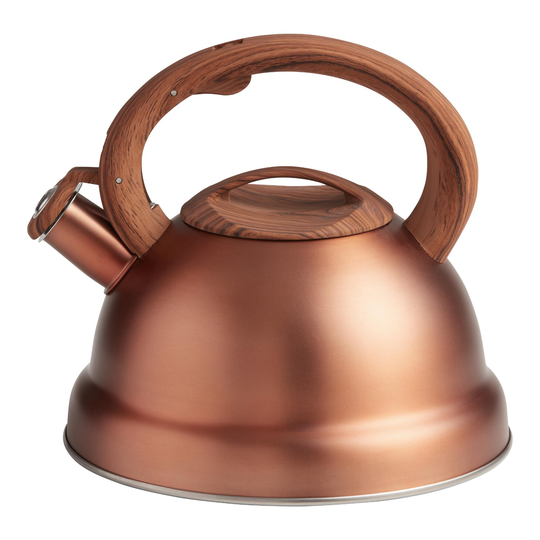 Brushed Copper Tea Kettle With Rubber Base by World Market
