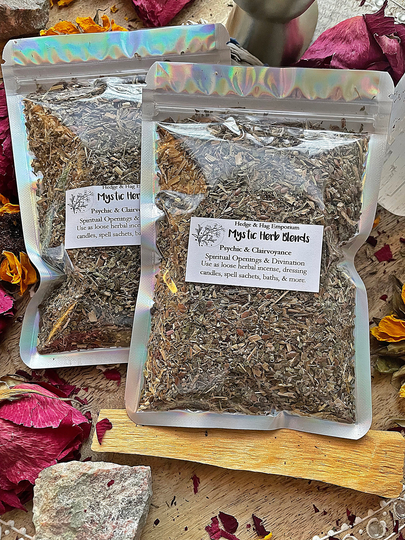 Psychic Clairvoyance Herb Blend, Witchcraft, Wicca, Hoodoo, Witchcraft Herbs, Starter, Witch, Loose Herbal Incense, Spiritual Opening