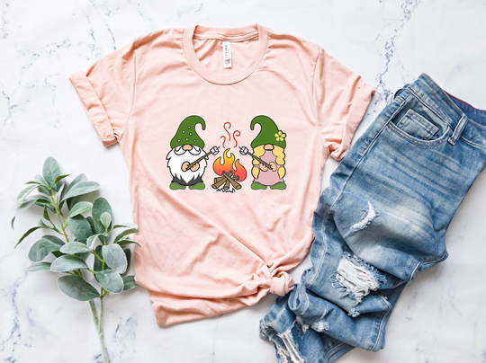 Camping Gnomes Shirt, Camp Lover Gift, Gift For Gnomes, Funny Matching Squad Hiking Adventurer