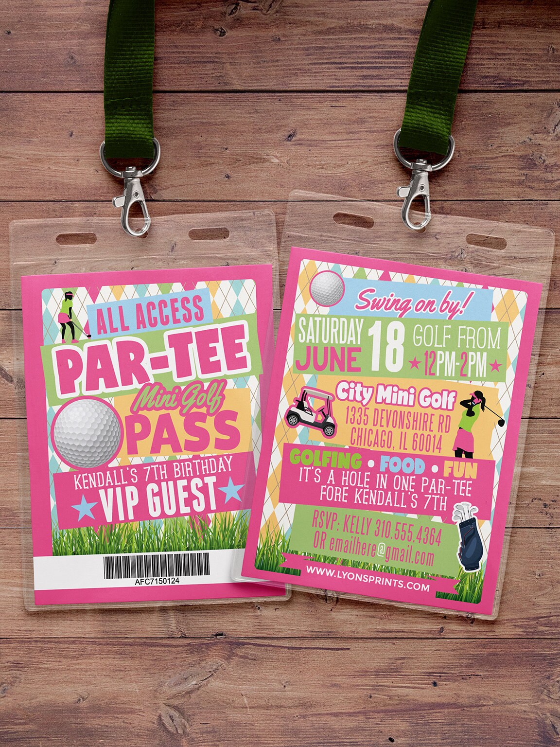 Miniature Golf Invitation , Party Invite, Birthday Invitation, Hole in One Invitation, Boy Birthday, Girl Digital Files