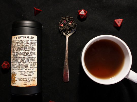 Natural 20 Loose Leaf Tea | Dungeons & Dragons Inspired Black Blend D&d Gift