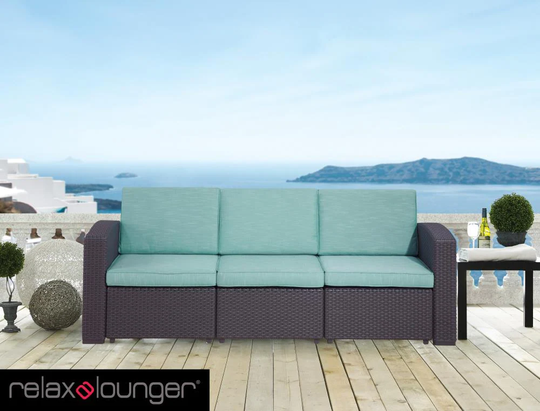 Relax A Lounger Casual Teal Polyester/Blend Sofa in Green | LSSA274TEAL