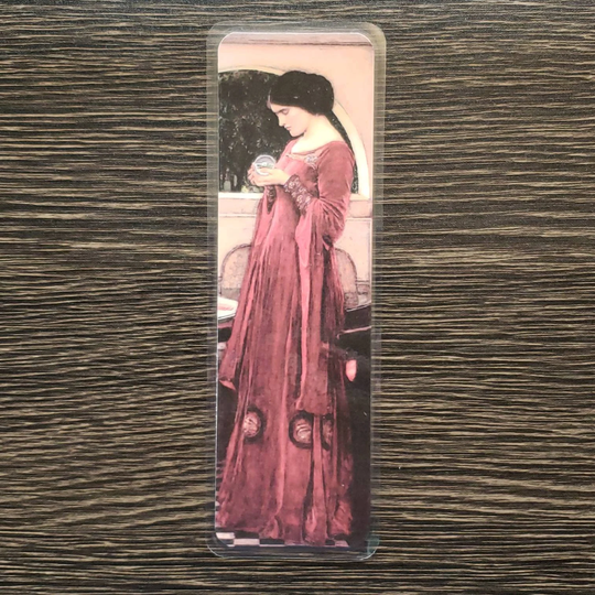 Laminated Bookmark, The Crystal Ball, J.w. Waterhouse, Pre-Raphaelite Brotherhood, Art Nouveau, Gift For Booklovers