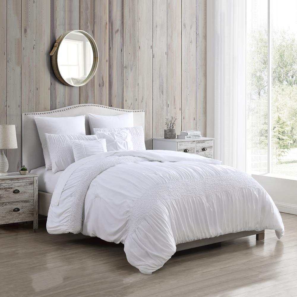 Amrapur Overseas Solid textured comforter set Multi Multi Reversible Queen Comforter (Blend with Polyester Fill) | 3MLTICSE-ALY-QN