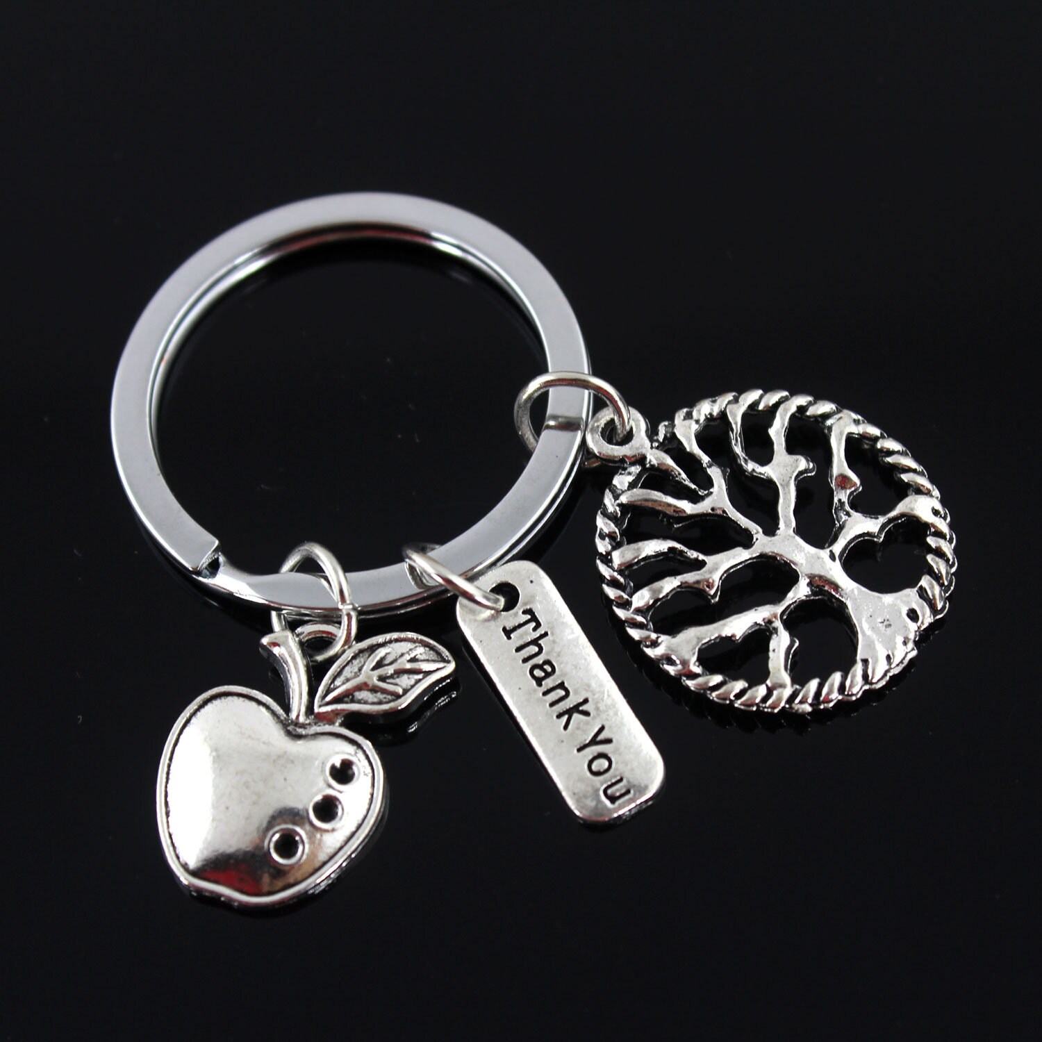 Graduation Gift, Teacher Keychain, Kindergarten Teacher Gift, Thank You Apple Tree Keychian, Teacher's Day Gift