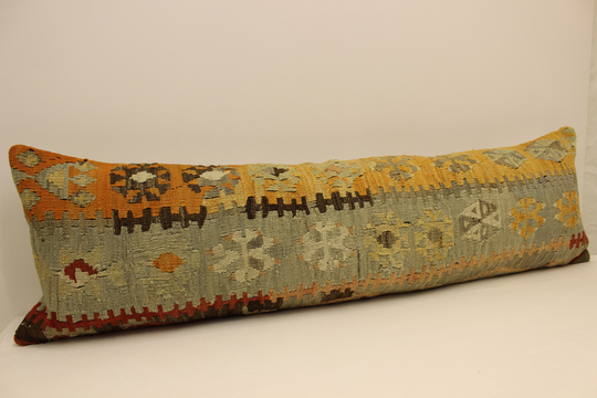 Extra Long 14x48 Inch 35x120 cm Lumbar Cushion Kingsize Rug Pillow Cover Bedding Vintage Sofa Ethnic Boho Kissen Z-542