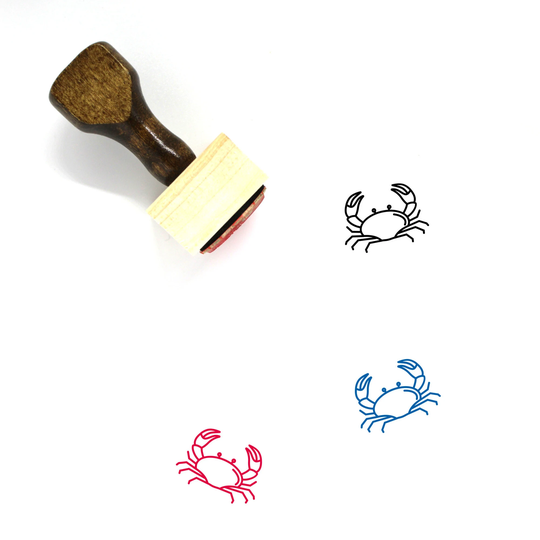 Crab Wooden Rubber Stamp No. 59