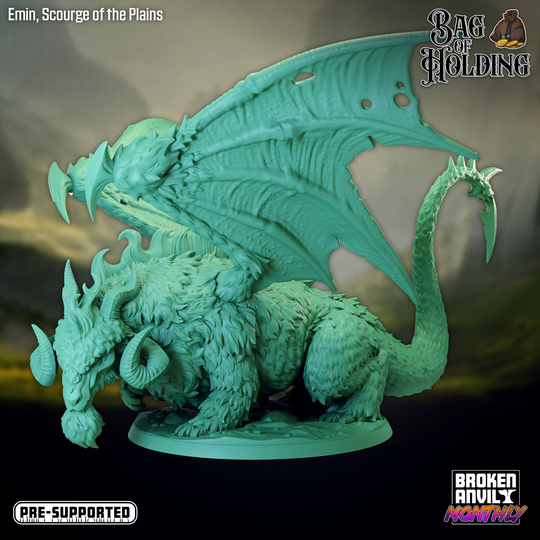Elder Ram Dragon Resin Miniatures | Bag Of Holding Rpg Broken Anvil