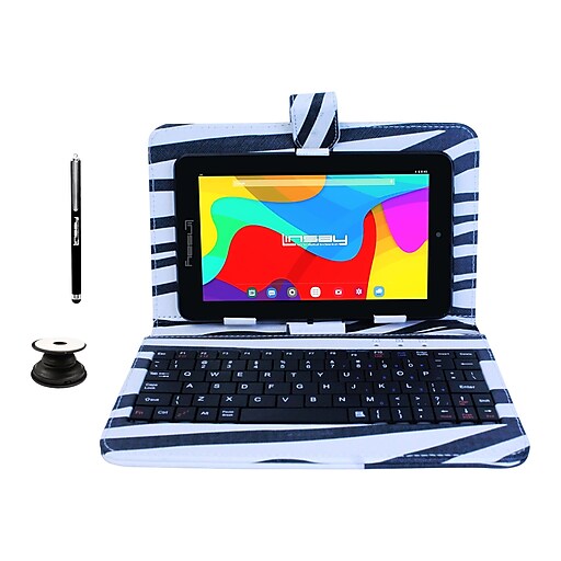 Linsay 7" Tablet, WiFi, 2GB RAM, 32GB, Android, Black/White (F7UHDBLKZEBRAP)