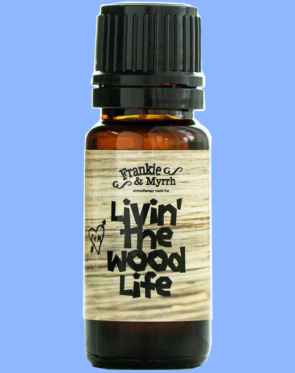 Livin' The Wood Life Essential Oil Blend| Patchouli, Cedar, Vanilla Natural Aromatherapy Blend For Stress