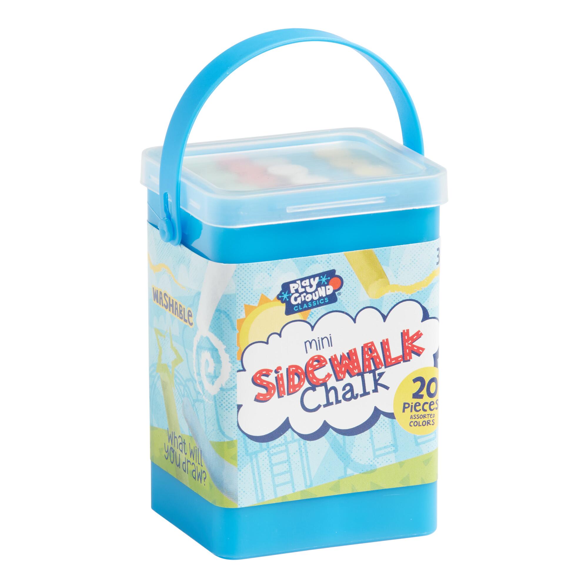 20 Pack Toysmith Mini Sidewalk Chalk Set of 2: Multi - Plastic by World Market