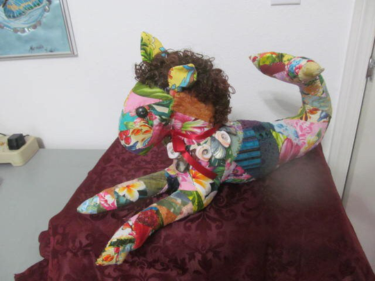 Marianne Of Maui Sparkling Quilted Hawaiian Merhorse Hand Stitched