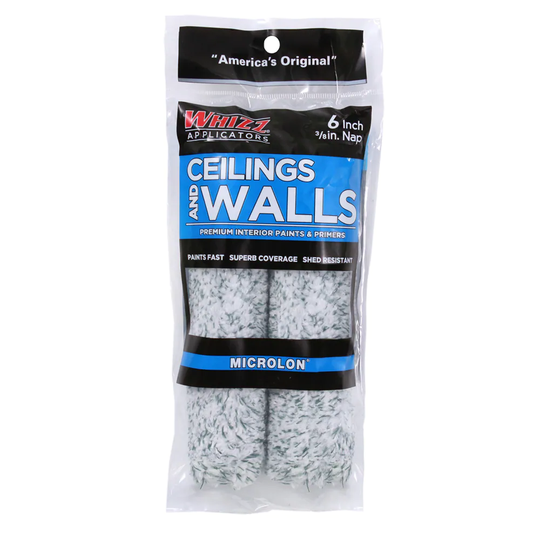 WHIZZ MICROLON Ceilings and Walls 2-Pack 3/8-in Nap Mini Woven Synthetic Blend Paint Roller Cover | 96516
