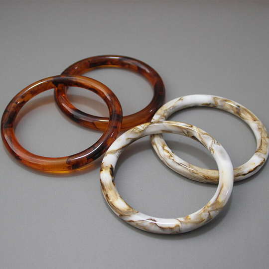 1Pair Acrylic Bag Handle Purse Resin Bag Hardware