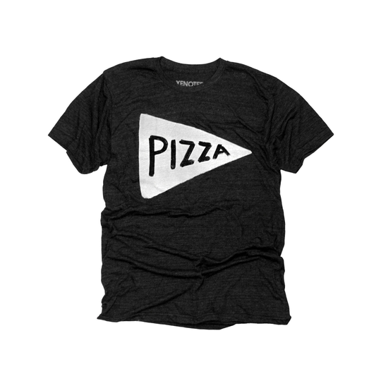 Mens Pizza Tri-Blend Black Tee Shirt, Best Gifts For Him Dad, Funny Foodie Graphic Guys, Fathers Day Shirt Husband