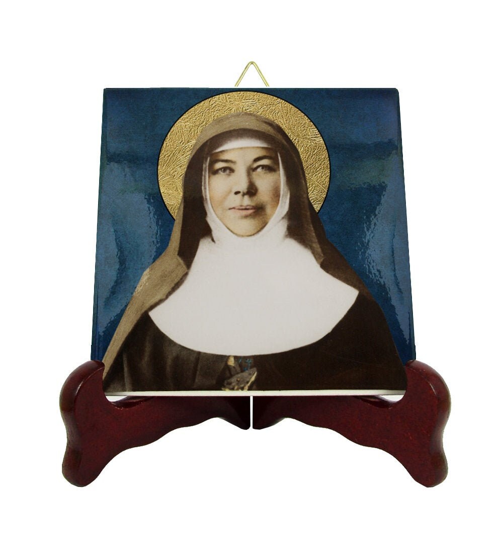 Saint Mary Of The Cross Mackillop - Icon On Ceramic Tile Australian Saints Art Catholic Helen Rsj