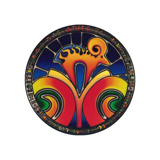 Aries Astrological Sign - Translucent Window Sticker/Decal | 4.5"