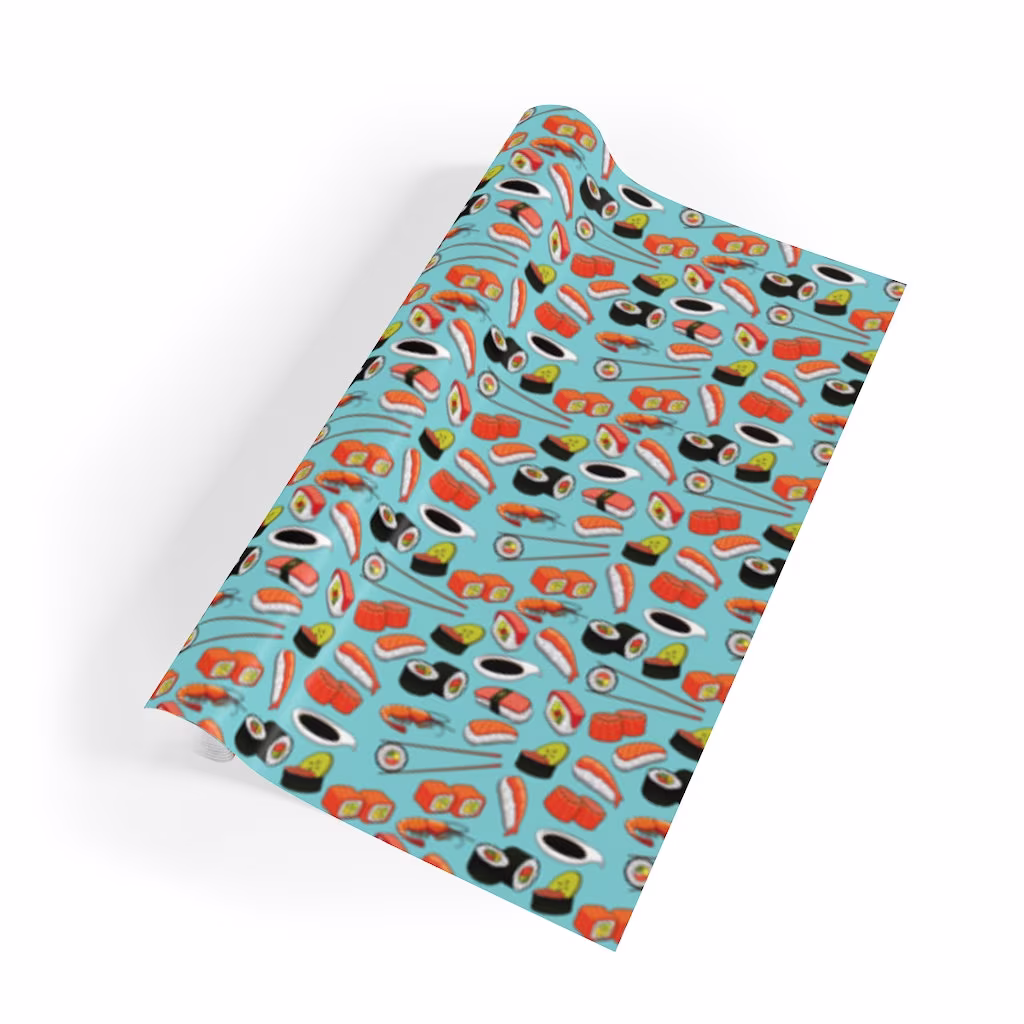 Sushi Bento Gift Wrapping Paper Rolls - 28"x79"