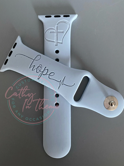 Hope Watch Band With Heart & Cross