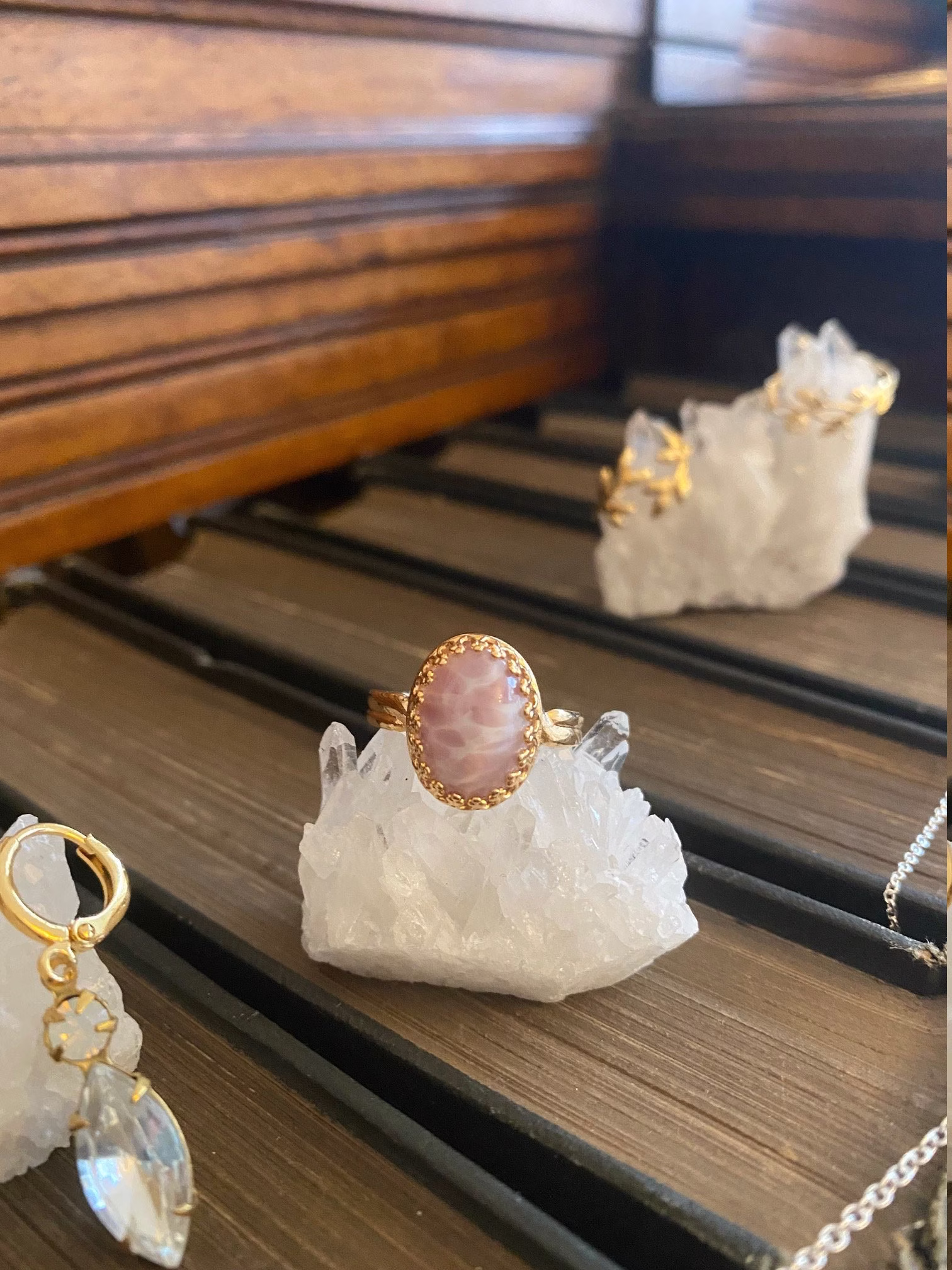 Lavender Vintage Stone Ring