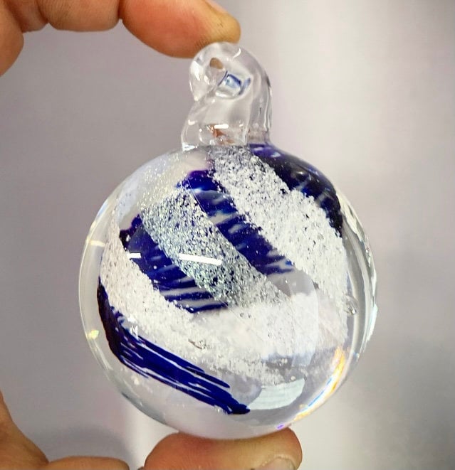 Ashes Keepsake Ornament, Cremation Glass Memorial Glass Keepsake, Cremate Pet Ashes in Glass, Pet Loss & Urns