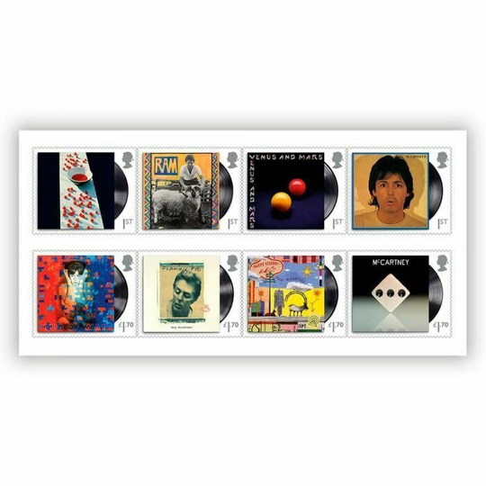 Royal Mail - Paul Mccartney Set Of 10 Stamps Mnh