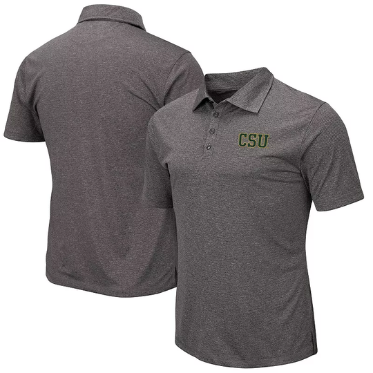Men's Colosseum Gray Colorado State Rams Adventurer Microstripe Polo, Size: Small, CST Grey