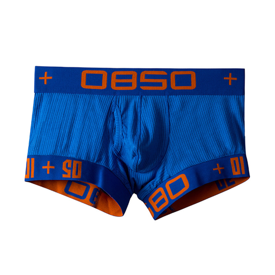 Underwear High Elastic Breathable Cotton Blend Comfortable Male Panties for Men - sky blue, l