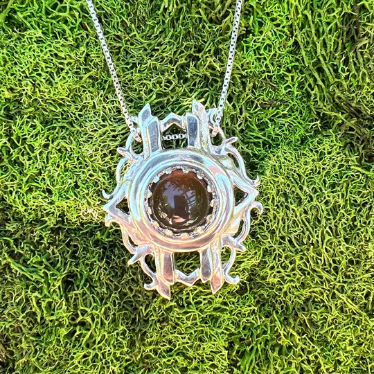 Sterling Silver, Handmade, Smoky Quartz, Pendant, James Steffen Designs