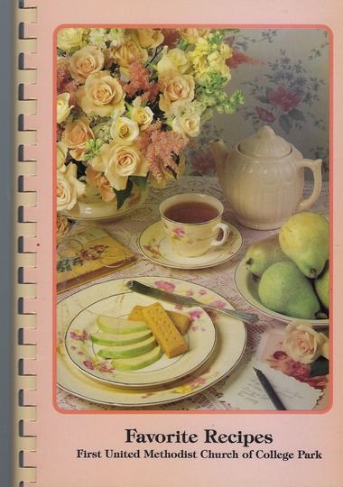 College Park Georgia Vintage 1993 First United Methodist Church Favorite Recipes Cookbook Ga Community Collectible Souvenir Rare Local Book