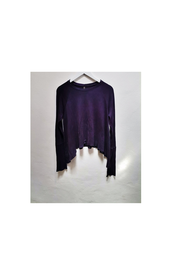 Cashmere Blend Jumper Earthy Deep Purple Soft Layering Flowy Boho Baggy Loose Tarot Goddess Moon Wise Healing Garments Top Forest Mori Witch