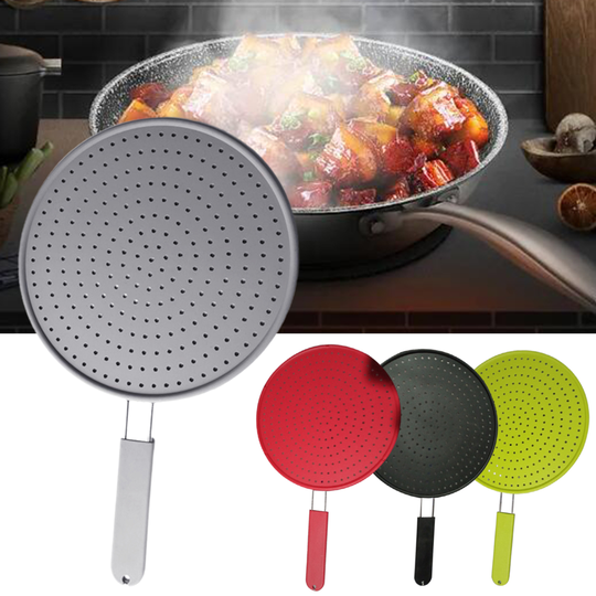 Pot Cover Spill-proof Splash Resistant Silicone Drain Sink Protection Mat Cushion Lid for Home