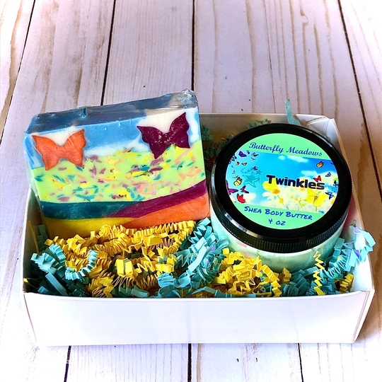 Butterfly Meadows Gift Box, Bath & Body Set, Soap Butter, Mother's Day Gift, Gift For Her