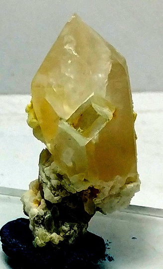 20 Grams Lovely Aquamarine On Quartz Crystal Specimen From Skardu Pakistan