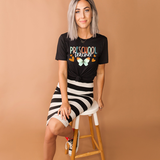 Preschool Teacher Shirt, Crew, Rainbow Animals Teacher, Back To School, Appreciation, Cute Shirts