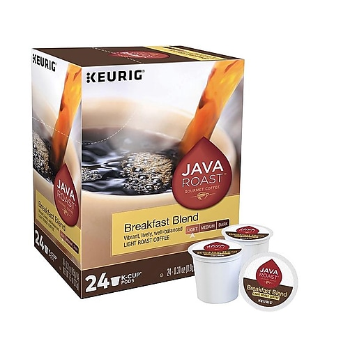 Java Roast Breakfast Blend Coffee, Keurig K-Cup Pods, Light Roast, 24/Box (52967)
