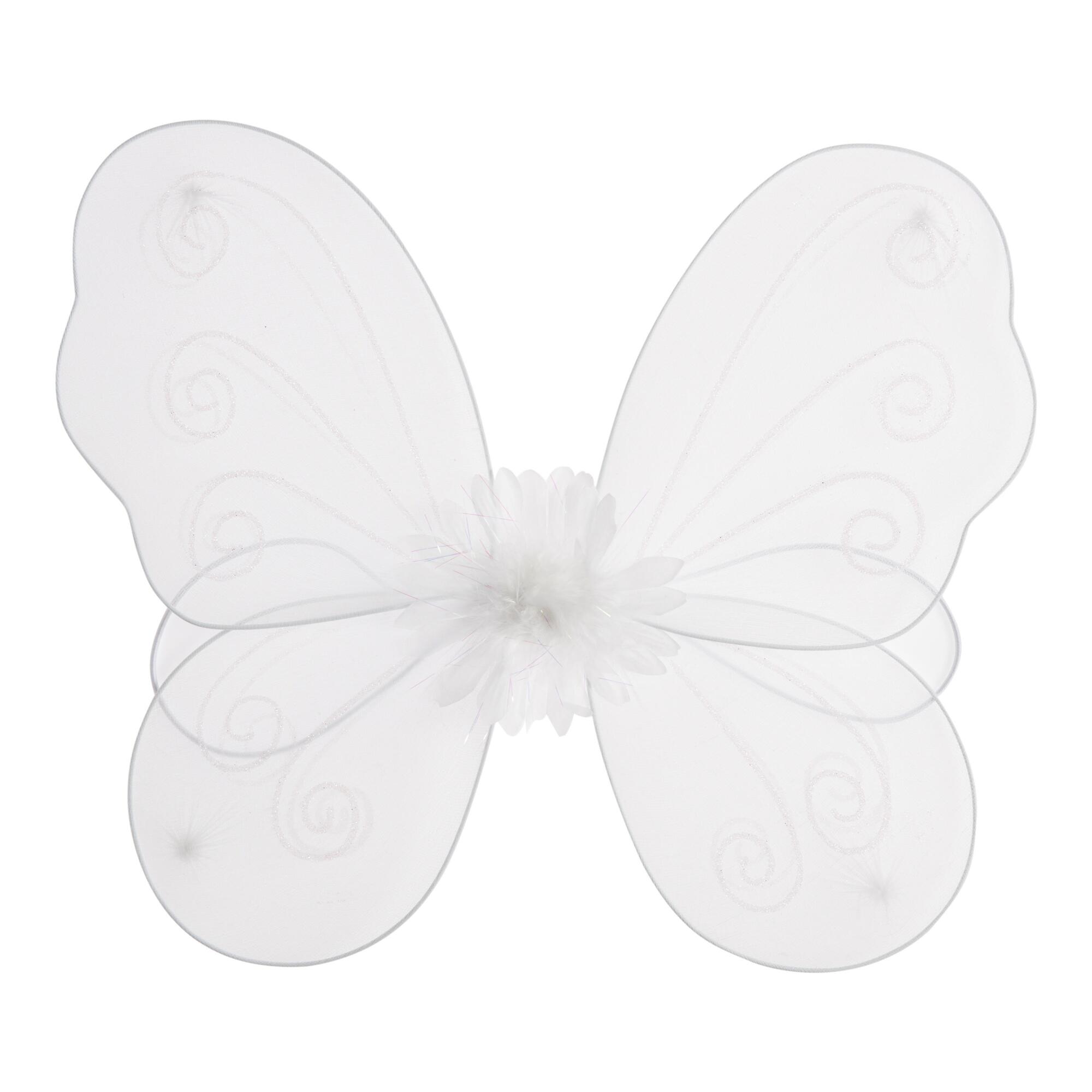 Little Adventures White Fairy Wings Dress Up Costume: Gray - Polyester by World Market