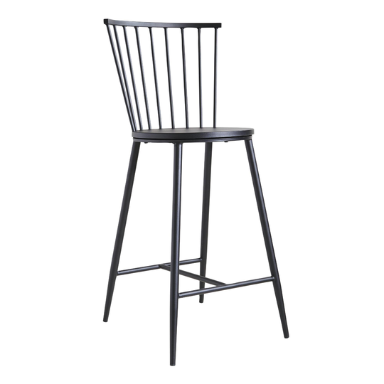 Black Steel Neal Counter Stool - Metal by World Market