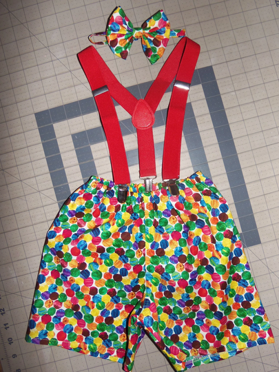 The Very Hungry Caterpillar Vintage Rare Fabric Smash Cake Birthday, 1st Shorts & Bowtie/Suspenders Set