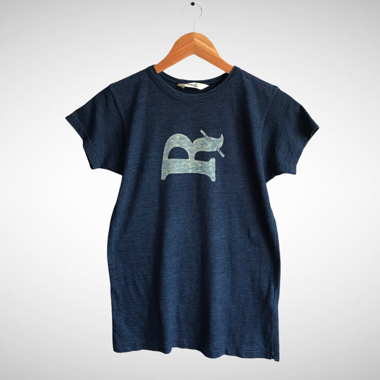 Vintage 45Rpm Biglogo Print Tshirt Crewneck Navy Japanese Brand Streetwear Shortsleeve Women Size 3