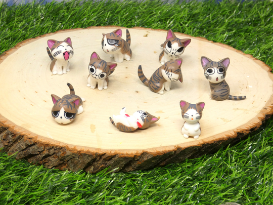Choose One From 9 Styles Of Cats, Miniature Cat Figurine, Kitten