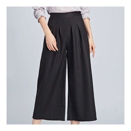 Ninth Loose Pants Blending All-match Casual Ninth Trousers black S - M