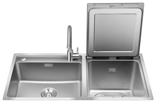 FOTILE 3-In-1 In-Sink Counter-Top Mounted Front Control 18-in Built-In Dishwasher 56.6-Decibel | SD2F-P1X