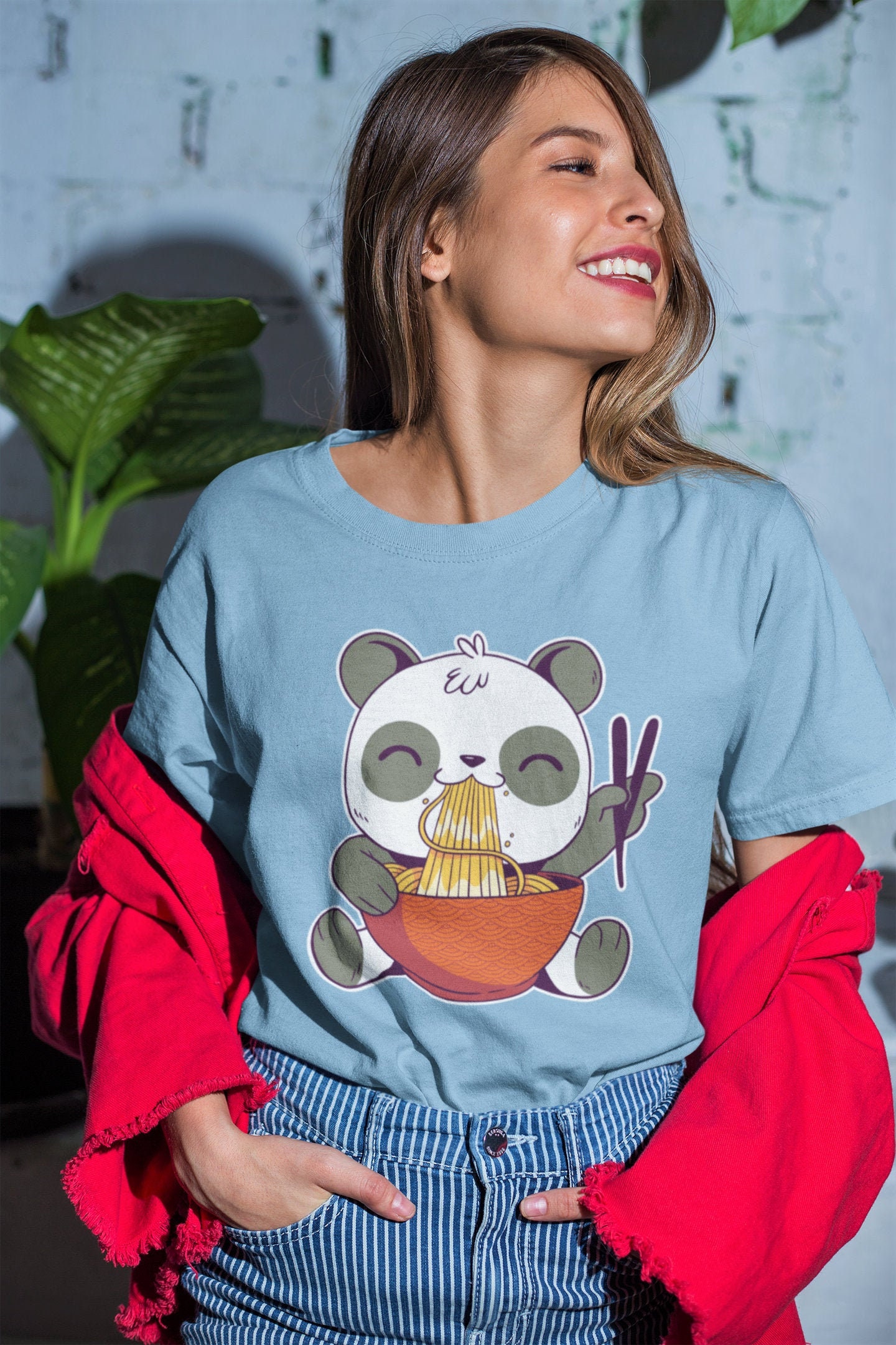 Kawaii Ramen Panda Shirt -Kawaii Shirt, Aesthetic Shirt, Kawaii Clothing, Kawaii Clothes, Kawaii Tshirt, Aesthetic Clothing, Harajuku Clothing