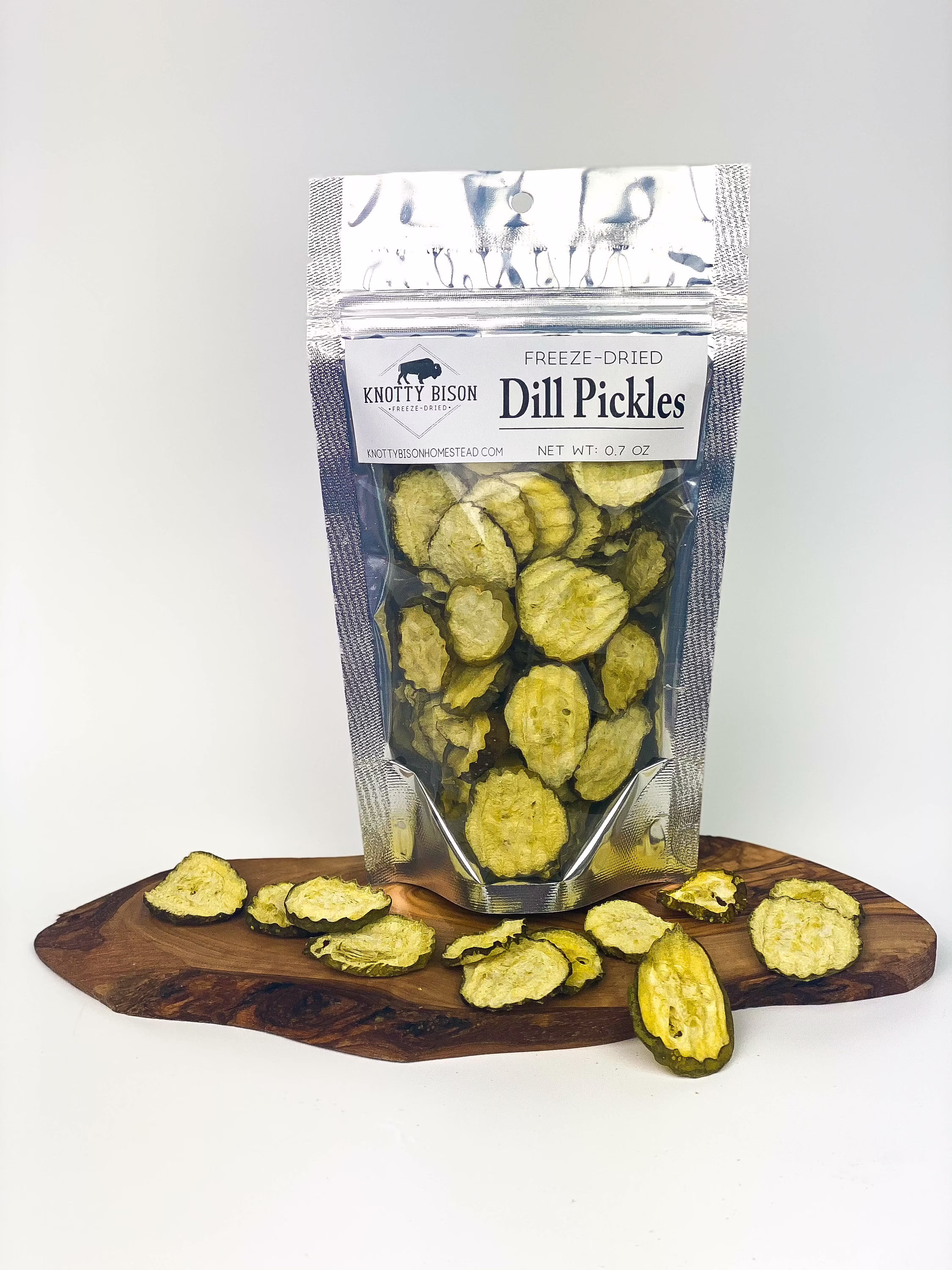 Freeze Dried Dill Pickles - Dry Salty Snack Veggies Emergency Food Bag