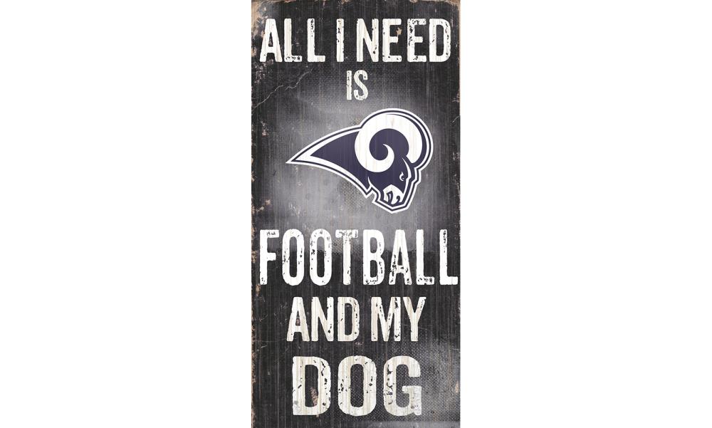 Fan Creations Los Angeles Rams Frameless 6-in H x 12-in W Sports MDF Print | N0640-LAR