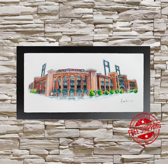 st Louis Cardinals Art 10x20