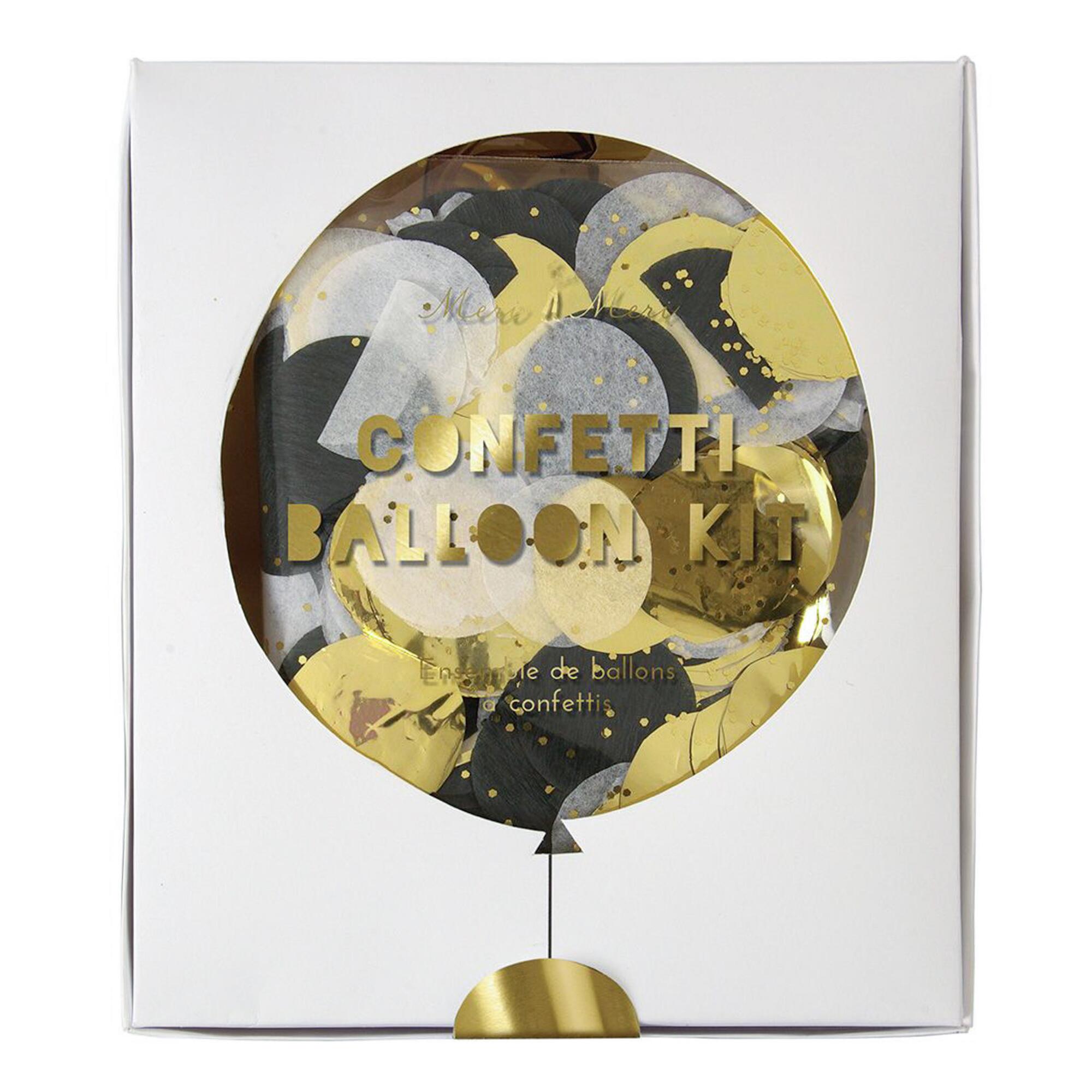 Meri Meri Metallic Confetti Balloon Kit 8 Pack by World Market